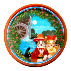 Anna Perenna 
Porcelain Plate by 
Thaddeus Krumeich Uncle Tad's Golden Oldies